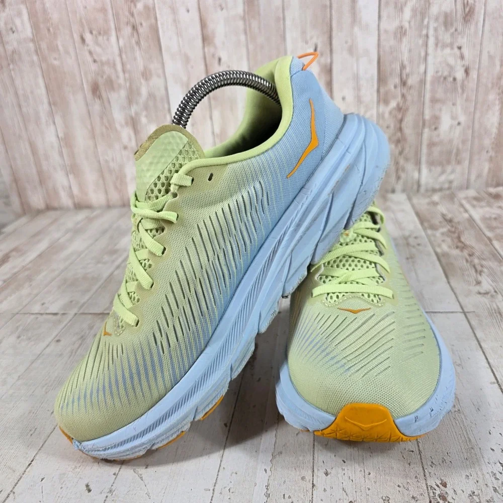 Hoka One One Rincon 3 Wide Women 9D Running Shoes Blue Green 1121371 BSSNG